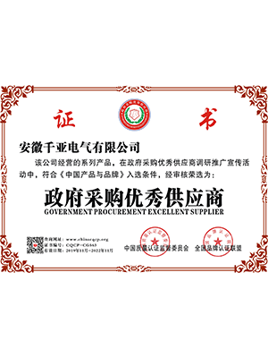 政府采購優(yōu)秀供應(yīng)商